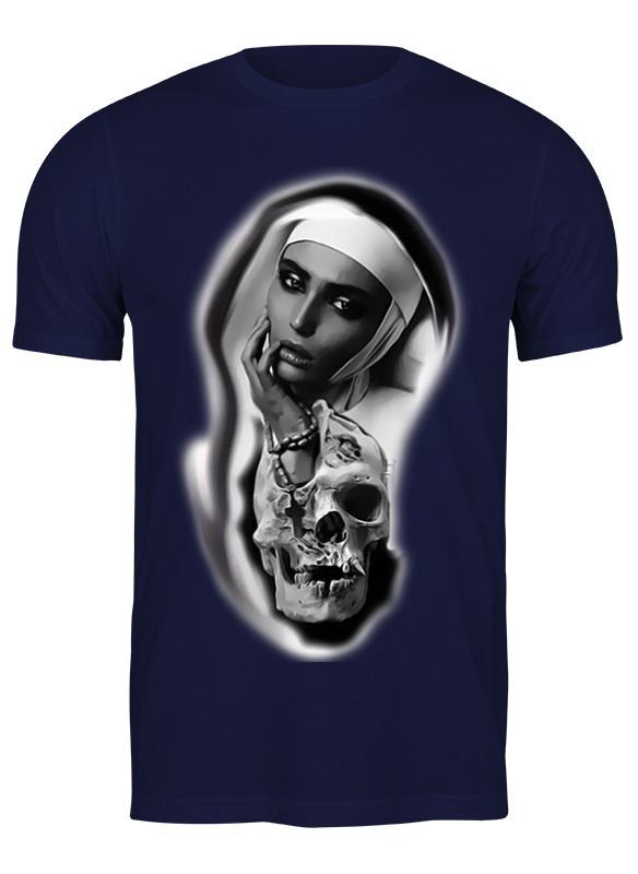 

Футболка мужская Printio Монашка 3153419 синяя 3XL, Синий, Монашка 3153419