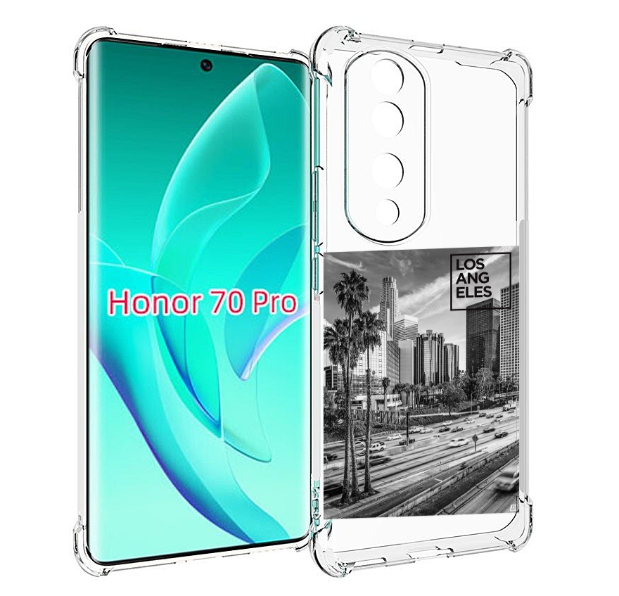 

Чехол MyPads черно белый лос анджелес для Honor 70 Pro / 70 Pro Plus, Прозрачный, Tocco