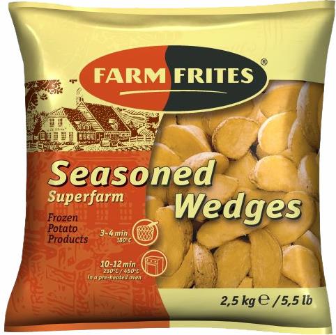 

Картофель Farm Frites дольками в кожуре со специями 2,5 кг