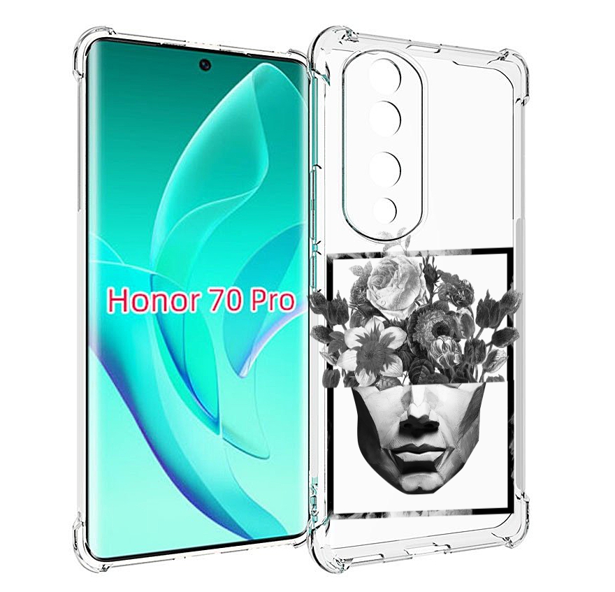 

Чехол MyPads черно белая ваза в абстракции для Honor 70 Pro / 70 Pro Plus, Прозрачный, Tocco