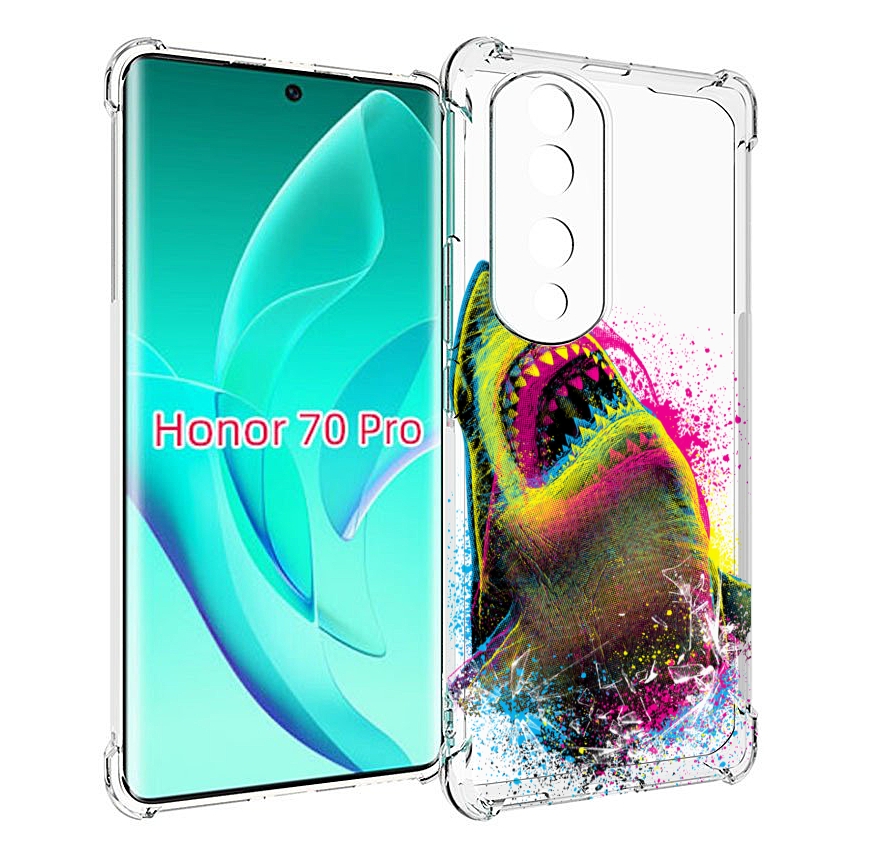 Чехол MyPads челюсти-2 для Honor 70 Pro / 70 Pro Plus