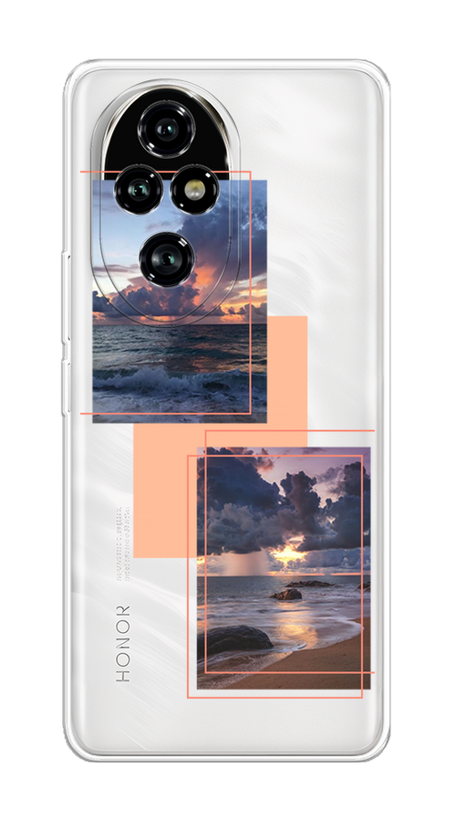 

Чехол на Honor 200 Pro "Sky collage", Розовый;прозрачный;синий, 6124850-1