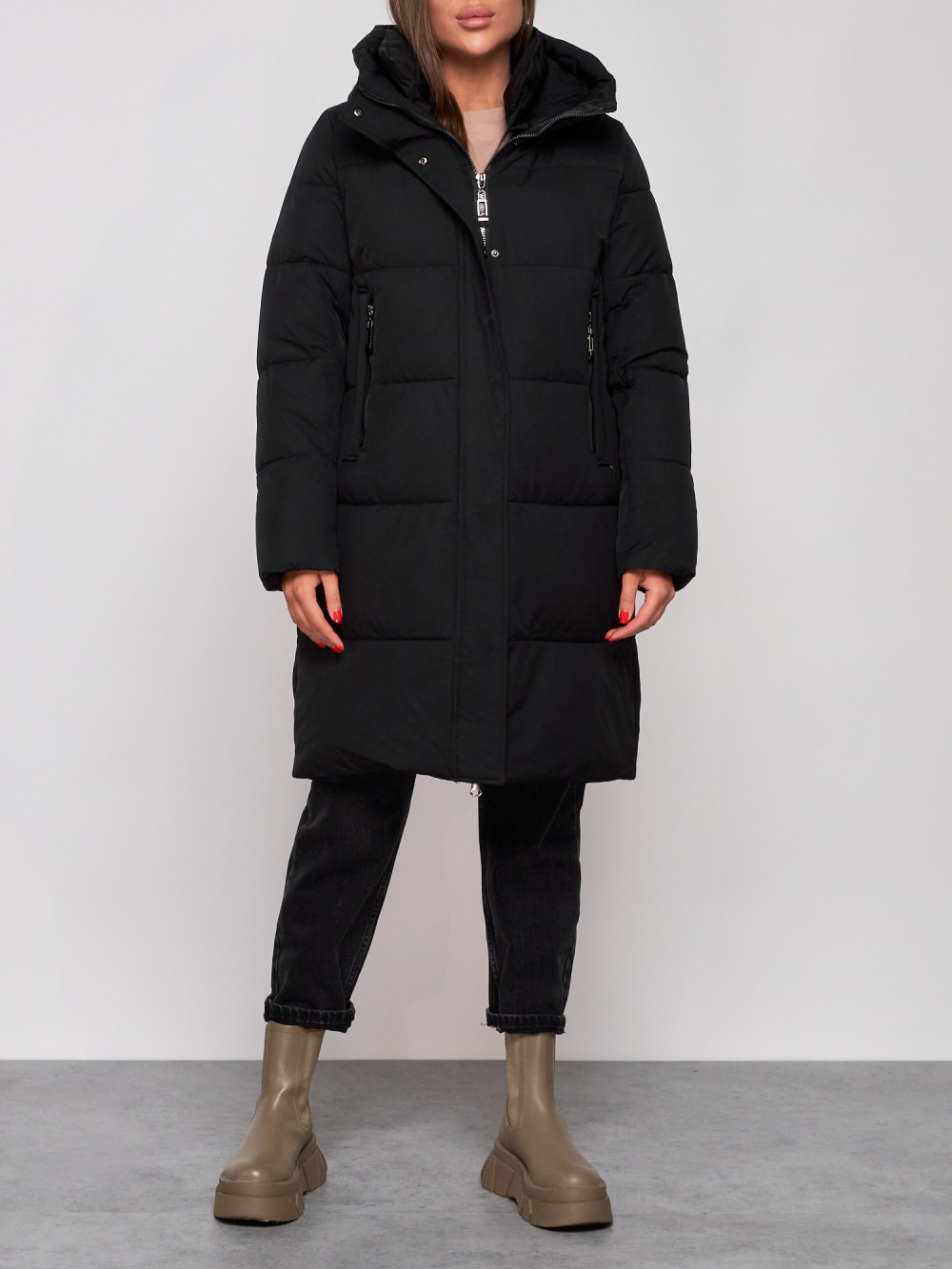 

Пальто женское NoBrand AD52322 черное S, Черный, AD52322