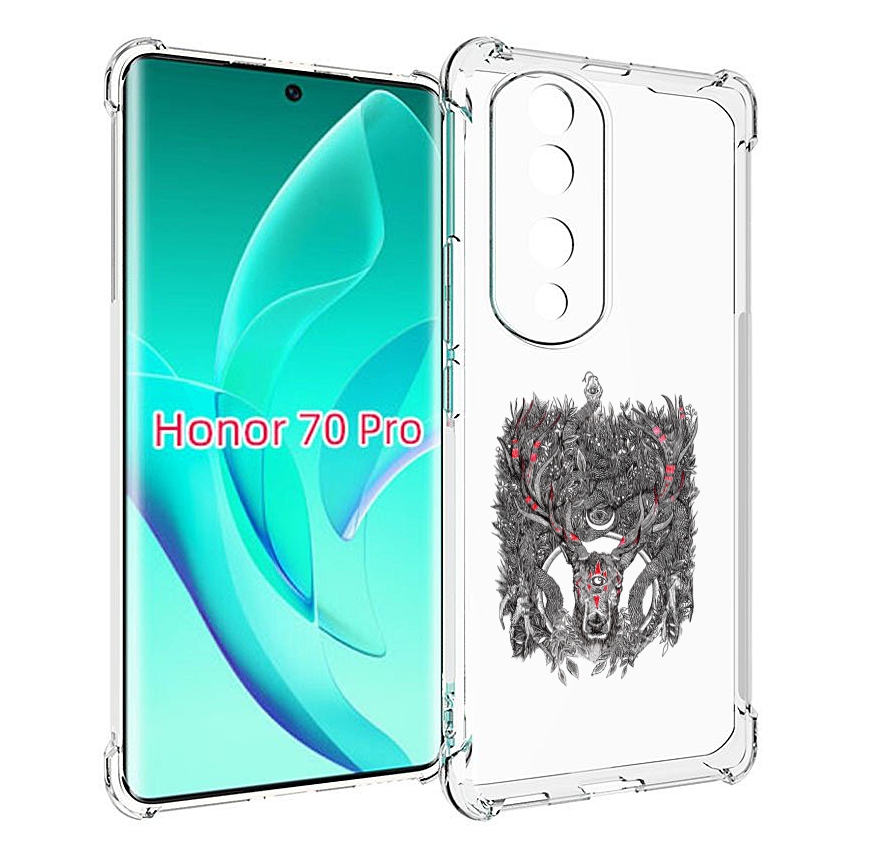 

Чехол MyPads Дизайнерские_676 для Honor 70 Pro / 70 Pro Plus, Прозрачный, Tocco