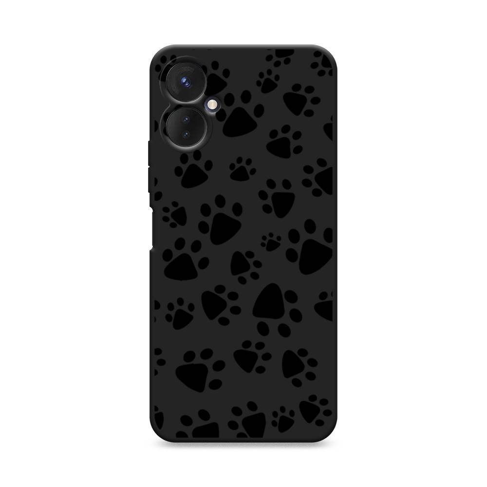 

Чехол Awog 301952-1 для Tecno Spark 9 Pro "Лапки черные", Черный, 301952-1