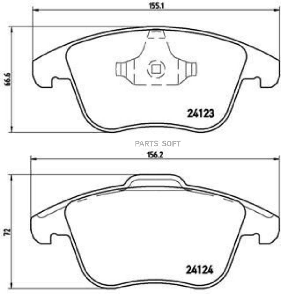 

Тормозные колодки brembo P24076X