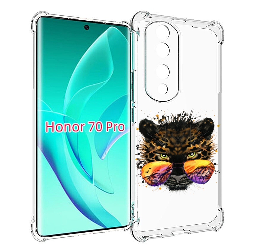 

Чехол MyPads тропический леопард для Honor 70 Pro / 70 Pro Plus, Прозрачный, Tocco