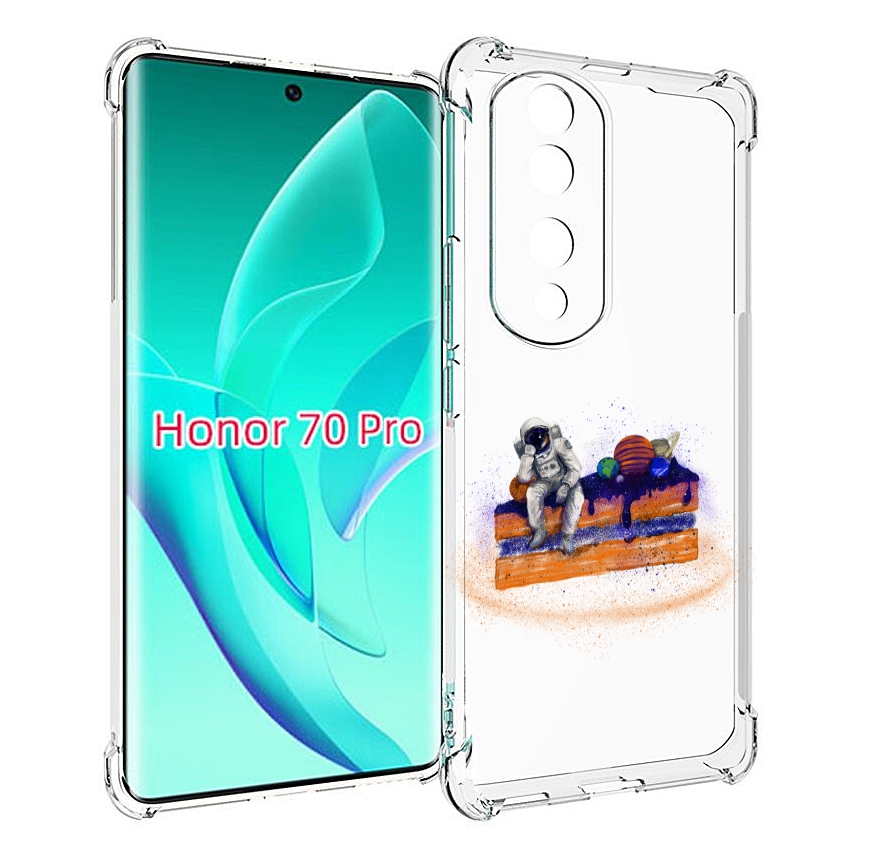 

Чехол MyPads торт с планетами для Honor 70 Pro / 70 Pro Plus, Прозрачный, Tocco