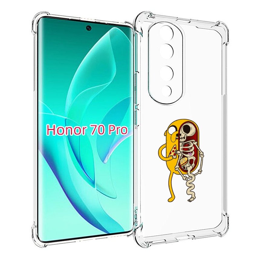 

Чехол MyPads Джейк скелет для Honor 70 Pro / 70 Pro Plus, Прозрачный, Tocco