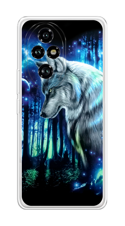 

Чехол на Honor 200 Pro "Сказочный волк", Синий;серебристый;черный, 6124850-1
