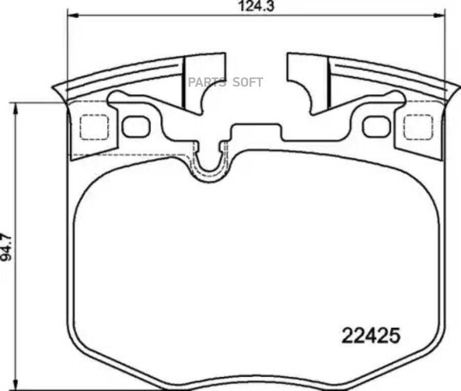 

Тормозные колодки brembo P06099