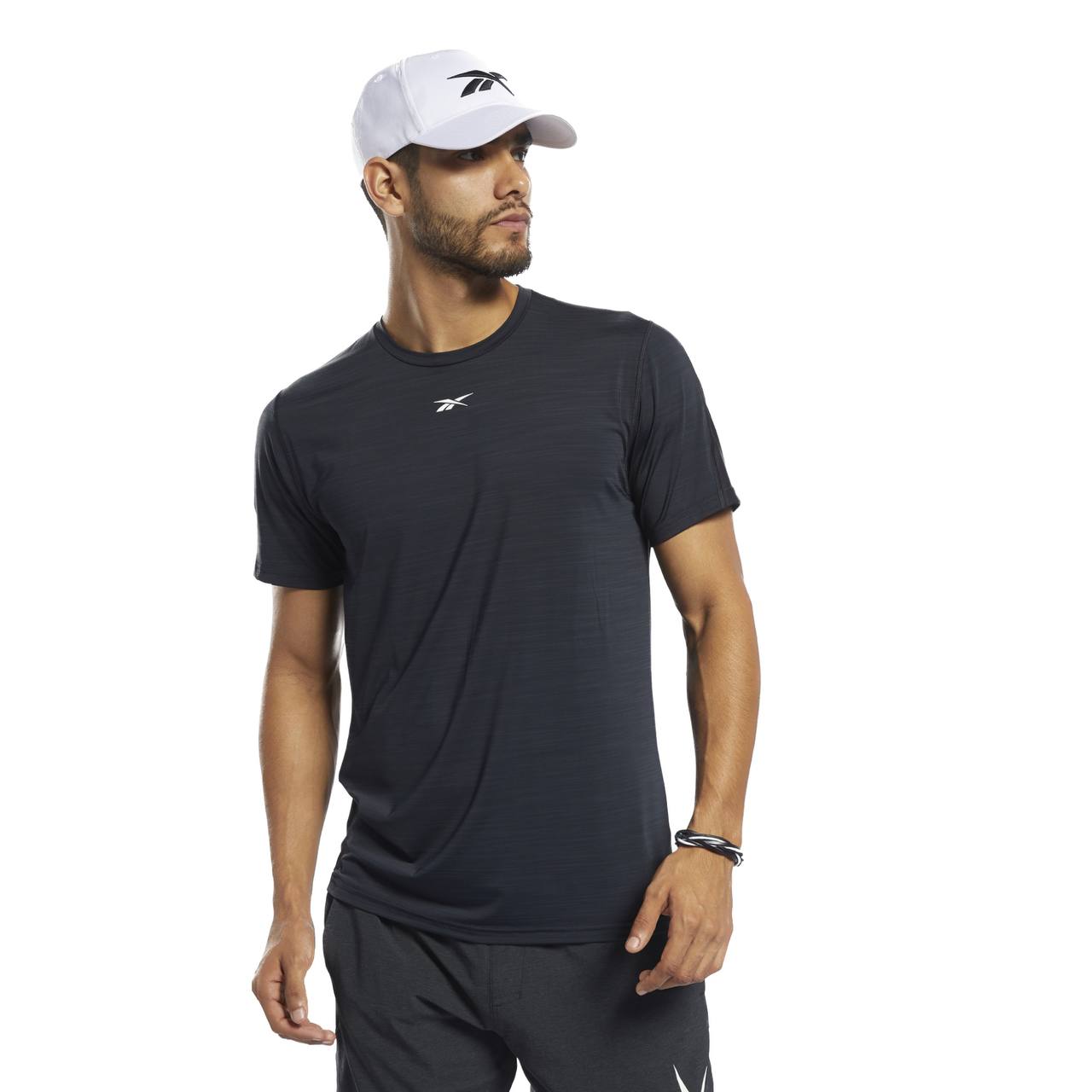 

Футболка мужская Reebok FK6295 черная S, Черный, FK6295