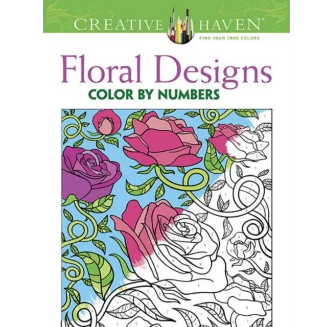 

Creative Haven Floral Design Color by Number Coloring Book. Mazurkiewicz Jessica