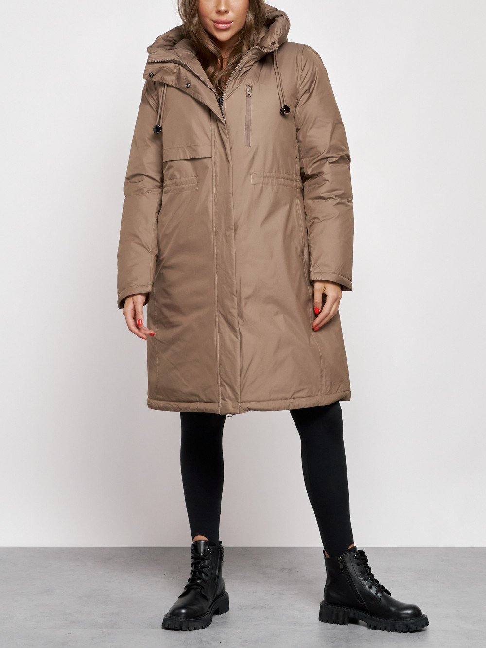 

Пальто женское NoBrand AD52333 коричневое S, Коричневый, AD52333