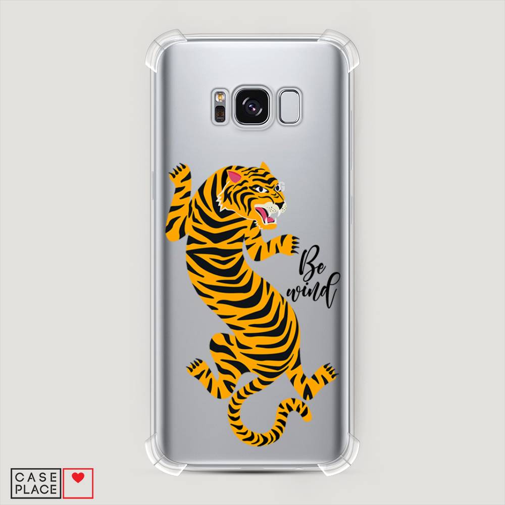 

Чехол Awog на Samsung Galaxy S8 "Tiger be wind", Желтый;черный
