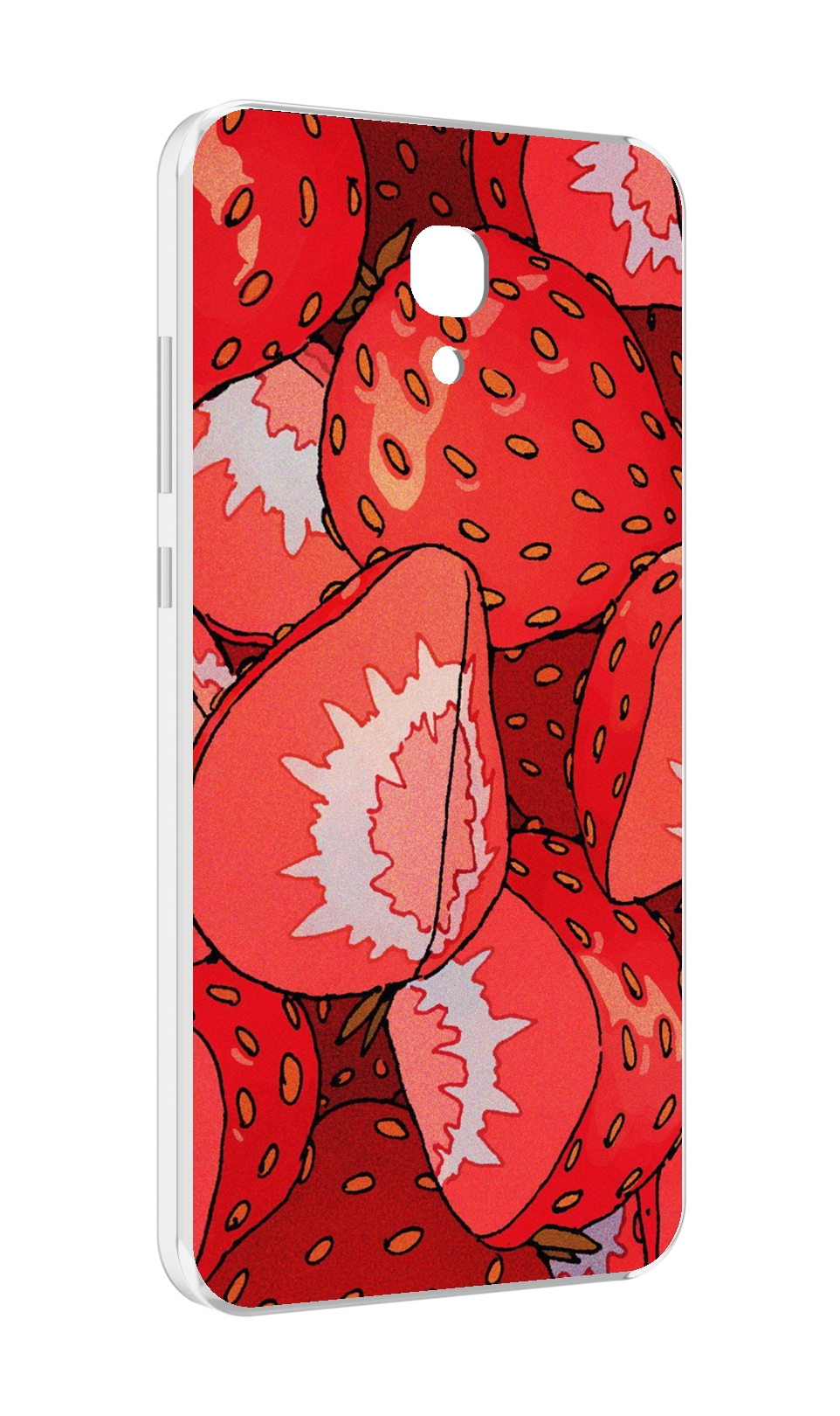 

Чехол MyPads рисованная-клубника для Meizu M6 (M711Q), Прозрачный, Tocco