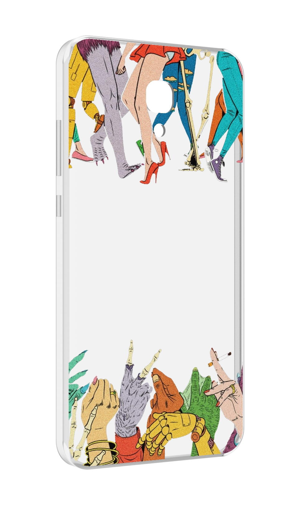 

Чехол MyPads разные персонажи пальчики для Meizu M6 (M711Q), Прозрачный, Tocco