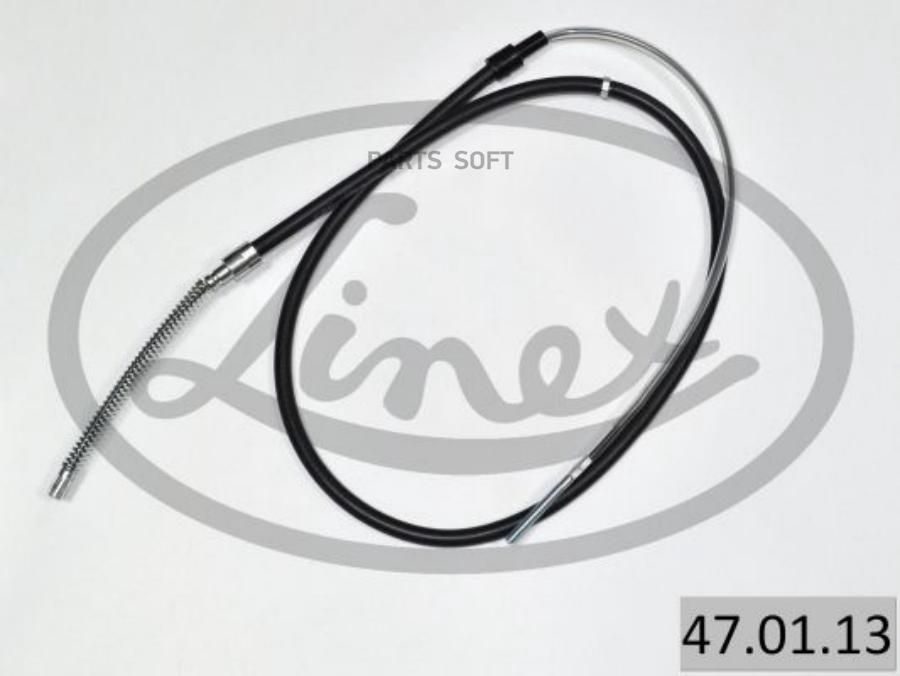 

LINEX 47.01.13 Трос стояночного тормоза VW GOLF, VENTO 1.6, 1.8, 1.9 D-TD 95-97 1шт
