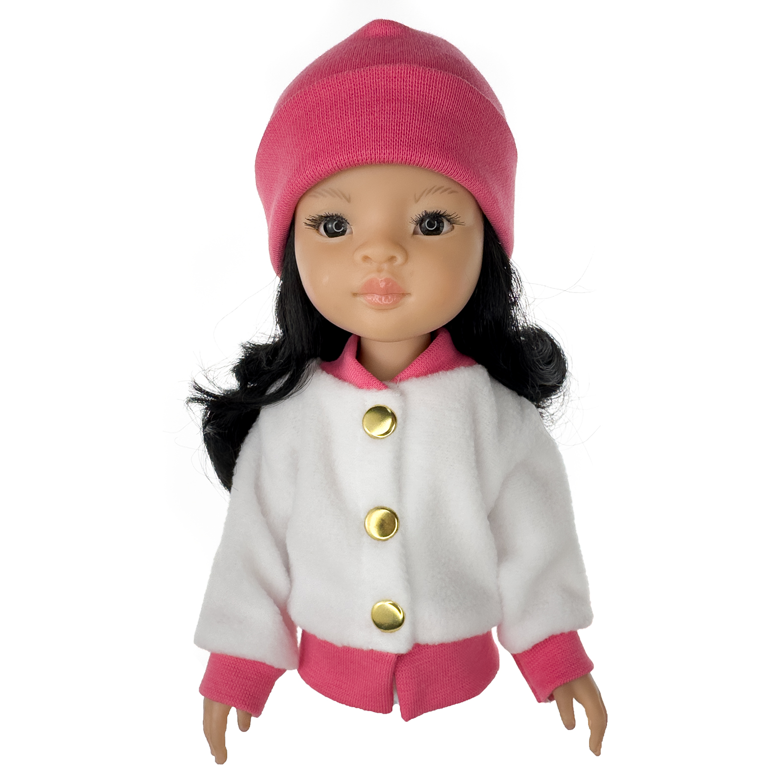 Одежда Кукла Пупс для куклы Paola Reina 34см Курточка и розовая шапка кукла paola reina 32 см нора без одежды 14829