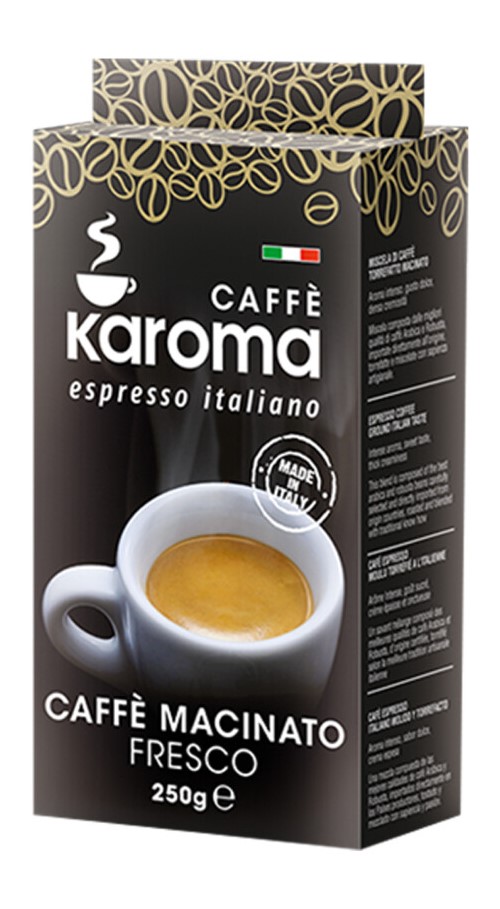 Кофе молотый KAROMA ESPRESSO ITALIANO MACINATO FRESCO, 250 г х 2 шт