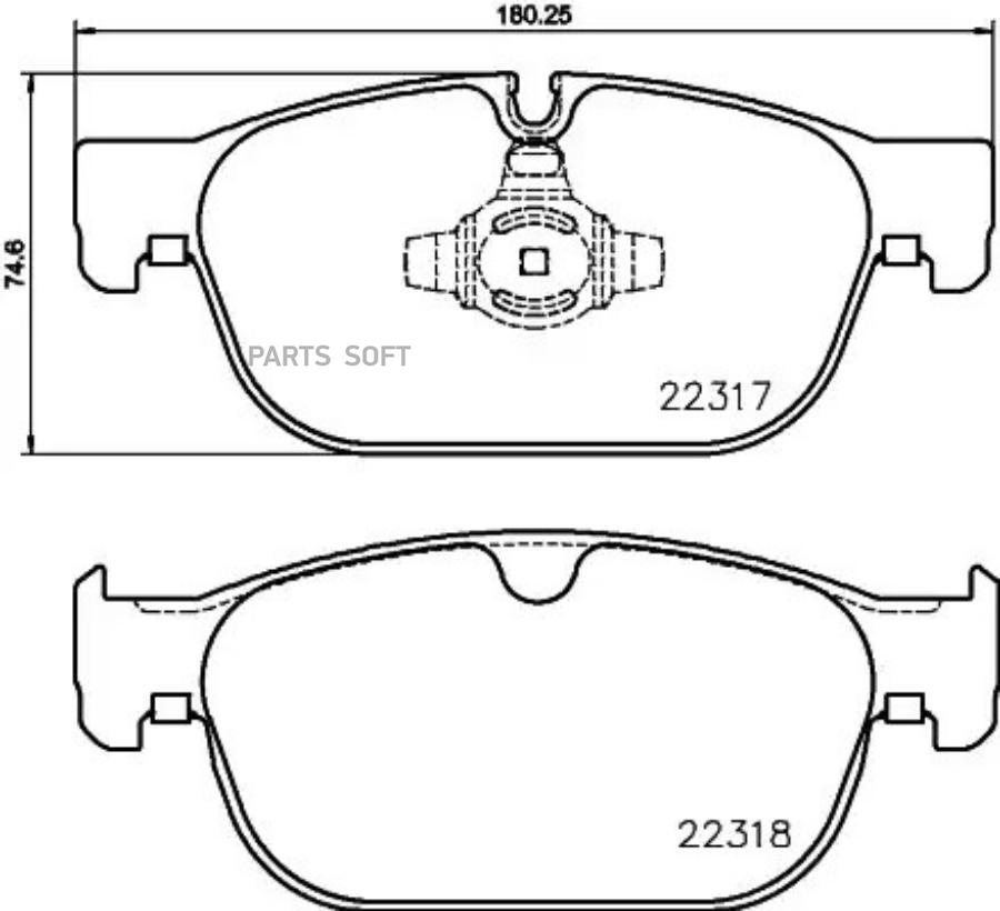 

Тормозные колодки brembo P86027