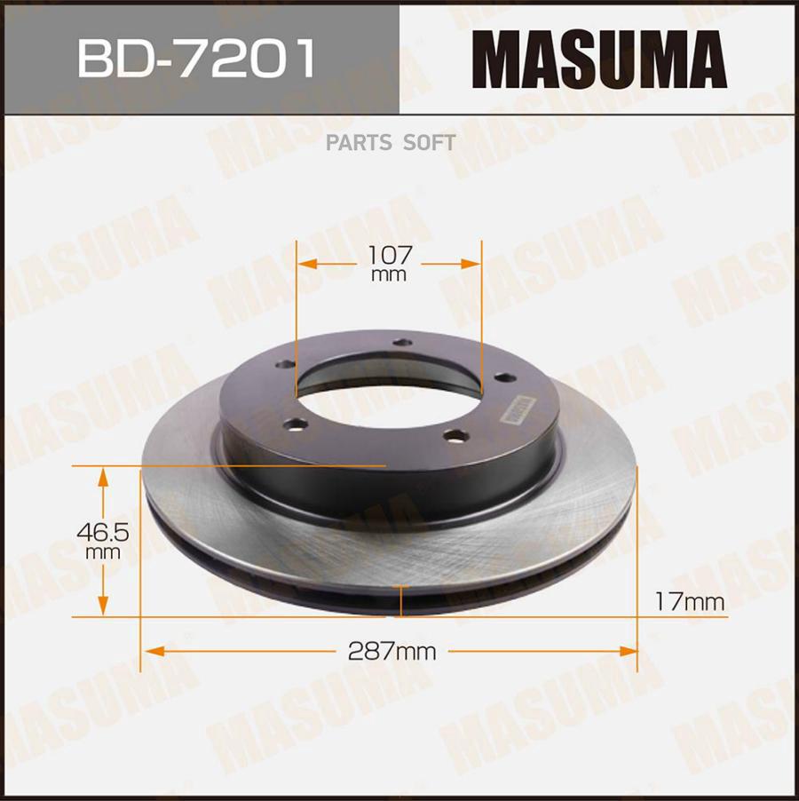 

MASUMA BD-7201 Диск тормозной (упаковка 1 шт, цена за 1 шт) 1шт