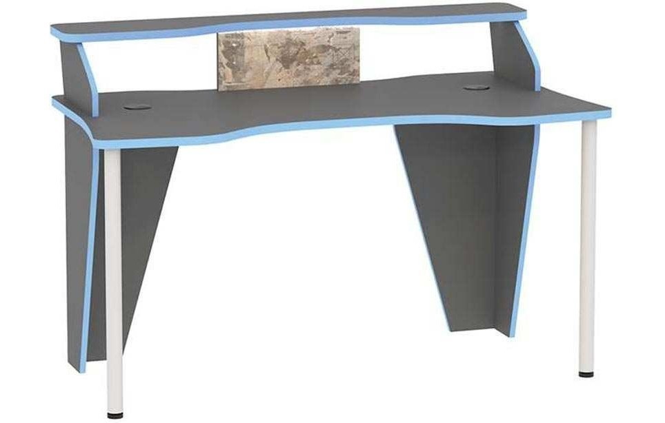 фото Моби индиго стол компьютерный 12.61 с подсветкой темно-серый/граффити mobi
