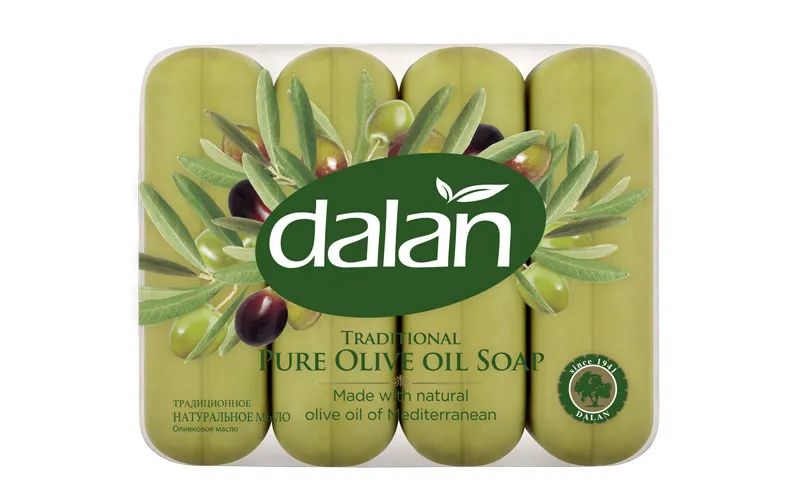 Мыло Dalan Оливковое масло, традиционное, натуральное, 4х70 г
