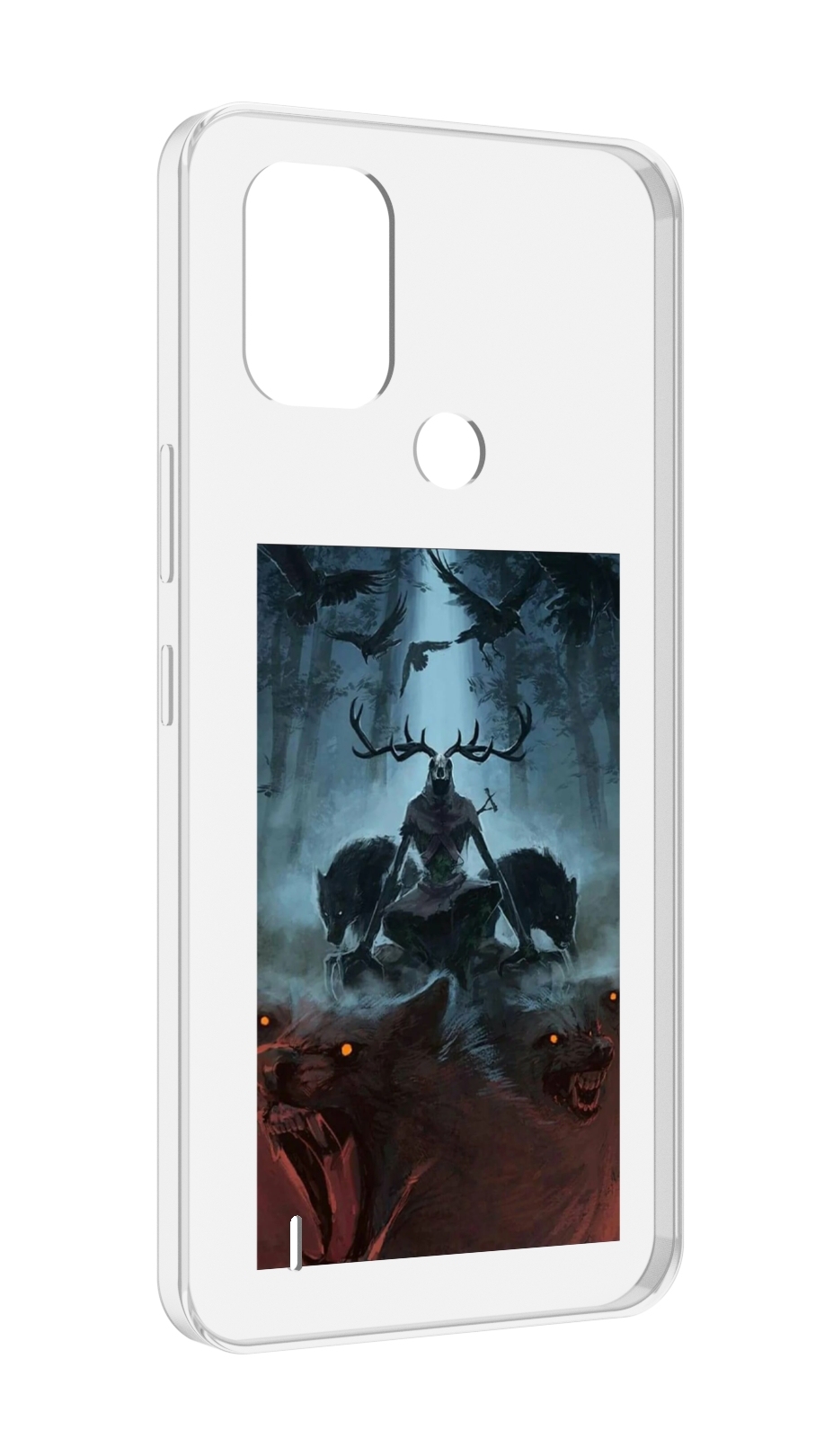 

Чехол MyPads лось демон для Nokia C31, Прозрачный, Tocco