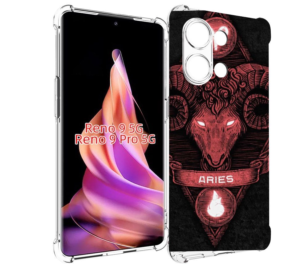 

Чехол MyPads знак зодиака овен 6 для Oppo Reno 9/Reno 9 Pro, Прозрачный, Tocco