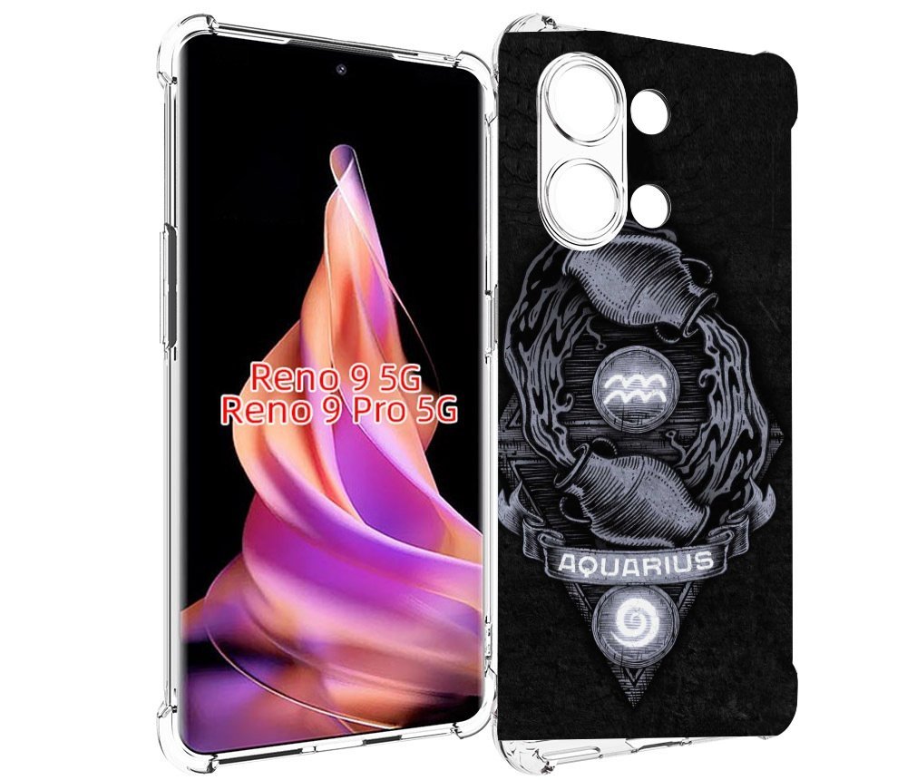 

Чехол MyPads знак зодиака водолеи 6 для Oppo Reno 9/Reno 9 Pro, Прозрачный, Tocco