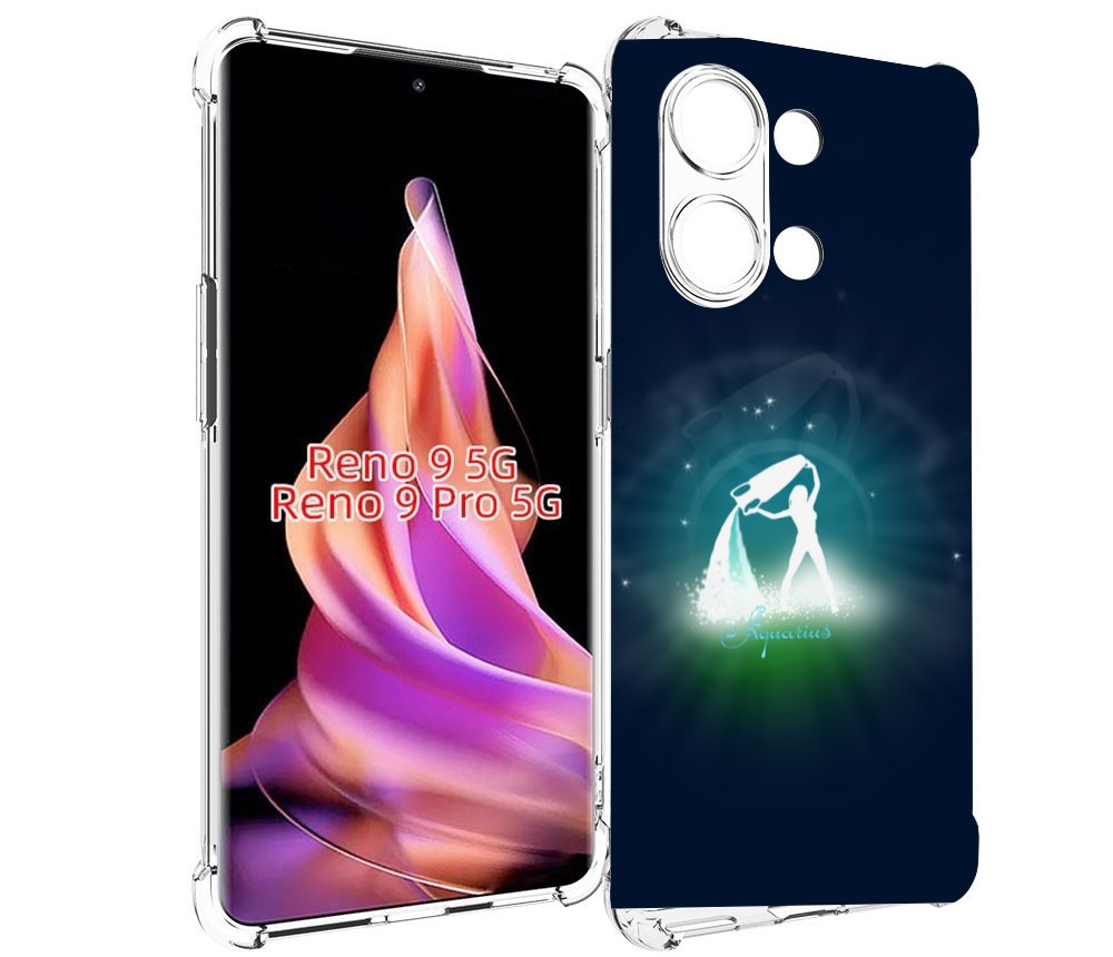 

Чехол MyPads знак зодиака водолеи 1 для Oppo Reno 9/Reno 9 Pro, Прозрачный, Tocco