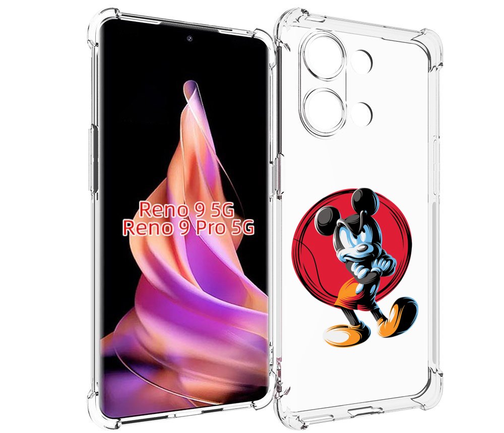 

Чехол MyPads злой-микки для Oppo Reno 9/Reno 9 Pro, Прозрачный, Tocco