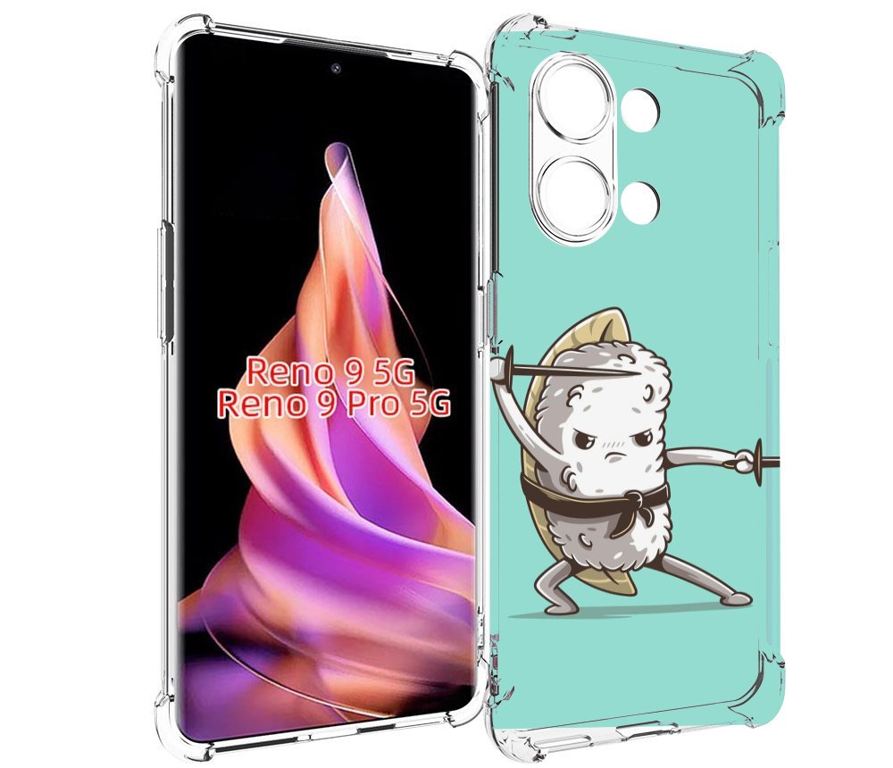

Чехол MyPads злой суши детский для Oppo Reno 9/Reno 9 Pro, Прозрачный, Tocco