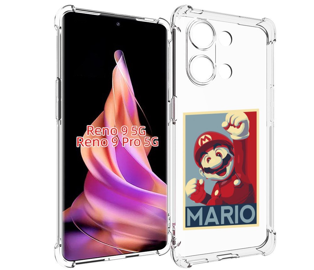 

Чехол MyPads злой марио для Oppo Reno 9/Reno 9 Pro, Прозрачный, Tocco