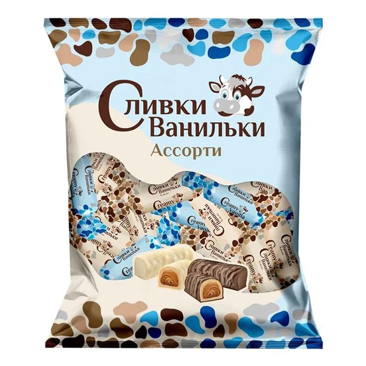 

Конфеты карамельные Сливки-Ванильки 200 г в ассортименте (вкус по наличию)