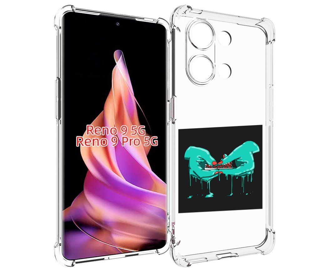 

Чехол MyPads закручиваю-розочки для Oppo Reno 9/Reno 9 Pro, Прозрачный, Tocco