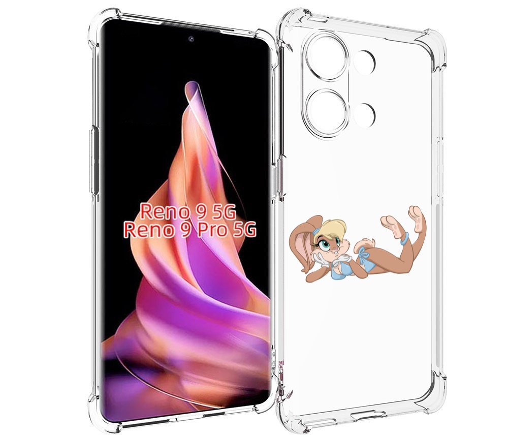 

Чехол MyPads зайка-в-купальнике для Oppo Reno 9/Reno 9 Pro, Прозрачный, Tocco