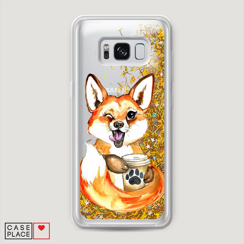 

Чехол Awog "Подмигивающая лиса с кофе" для Samsung Galaxy S8, 24790-1