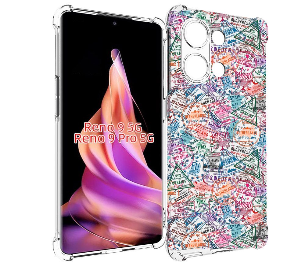 

Чехол MyPads загранчехол для Oppo Reno 9/Reno 9 Pro, Прозрачный, Tocco