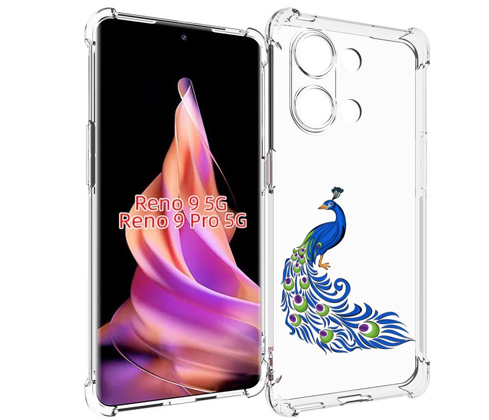 

Чехол MyPads жарптица-голубая для Oppo Reno 9/Reno 9 Pro, Прозрачный, Tocco