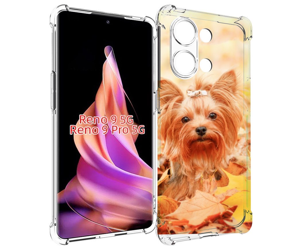 

Чехол MyPads еркширдскии терьер иорк для Oppo Reno 9/Reno 9 Pro, Прозрачный, Tocco