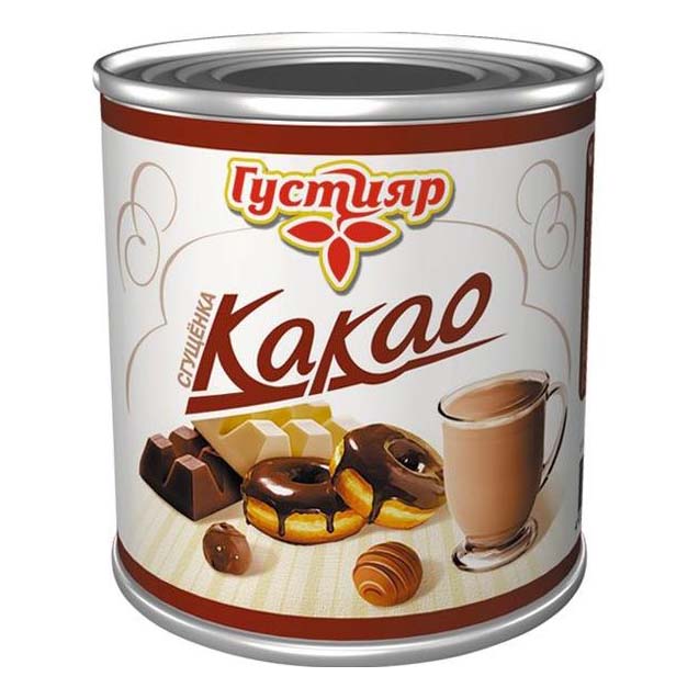 

Молокосодержащий продукт Густияр Сгущенка с сахаром и какао 8,5% СЗМЖ 380 г