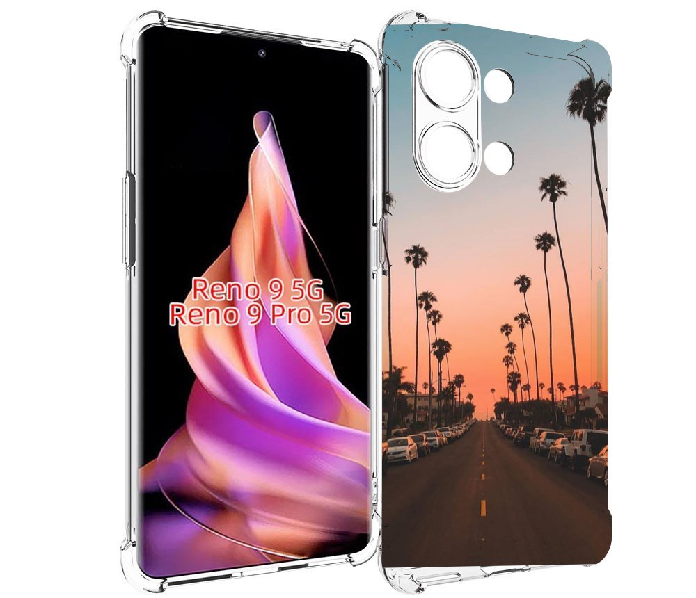 

Чехол MyPads дорога-с-закатом для Oppo Reno 9/Reno 9 Pro, Прозрачный, Tocco