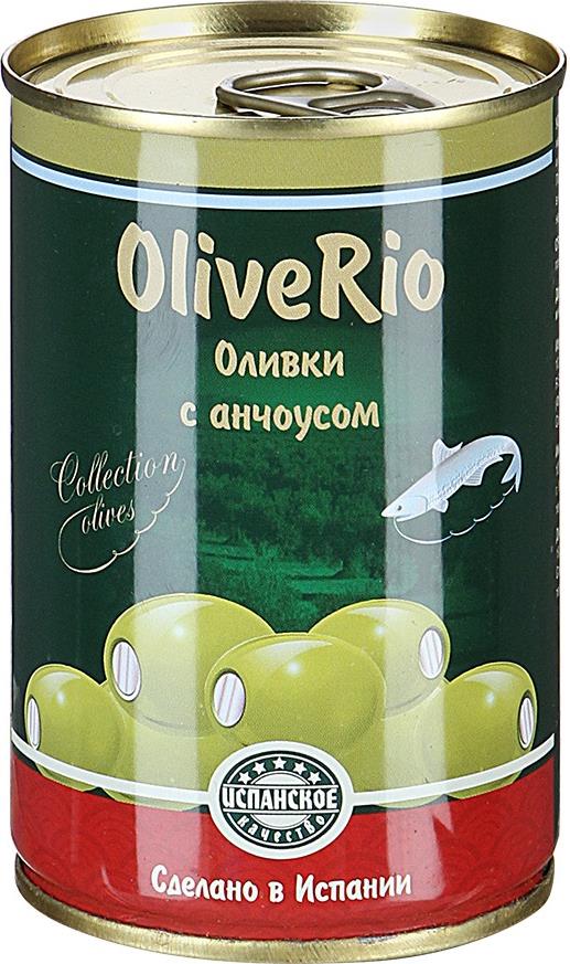 

Оливки OliveRio зеленые с анчоусом