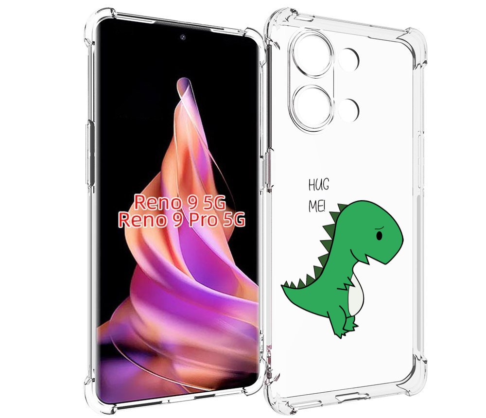 

Чехол MyPads динозаврик для Oppo Reno 9/Reno 9 Pro, Прозрачный, Tocco