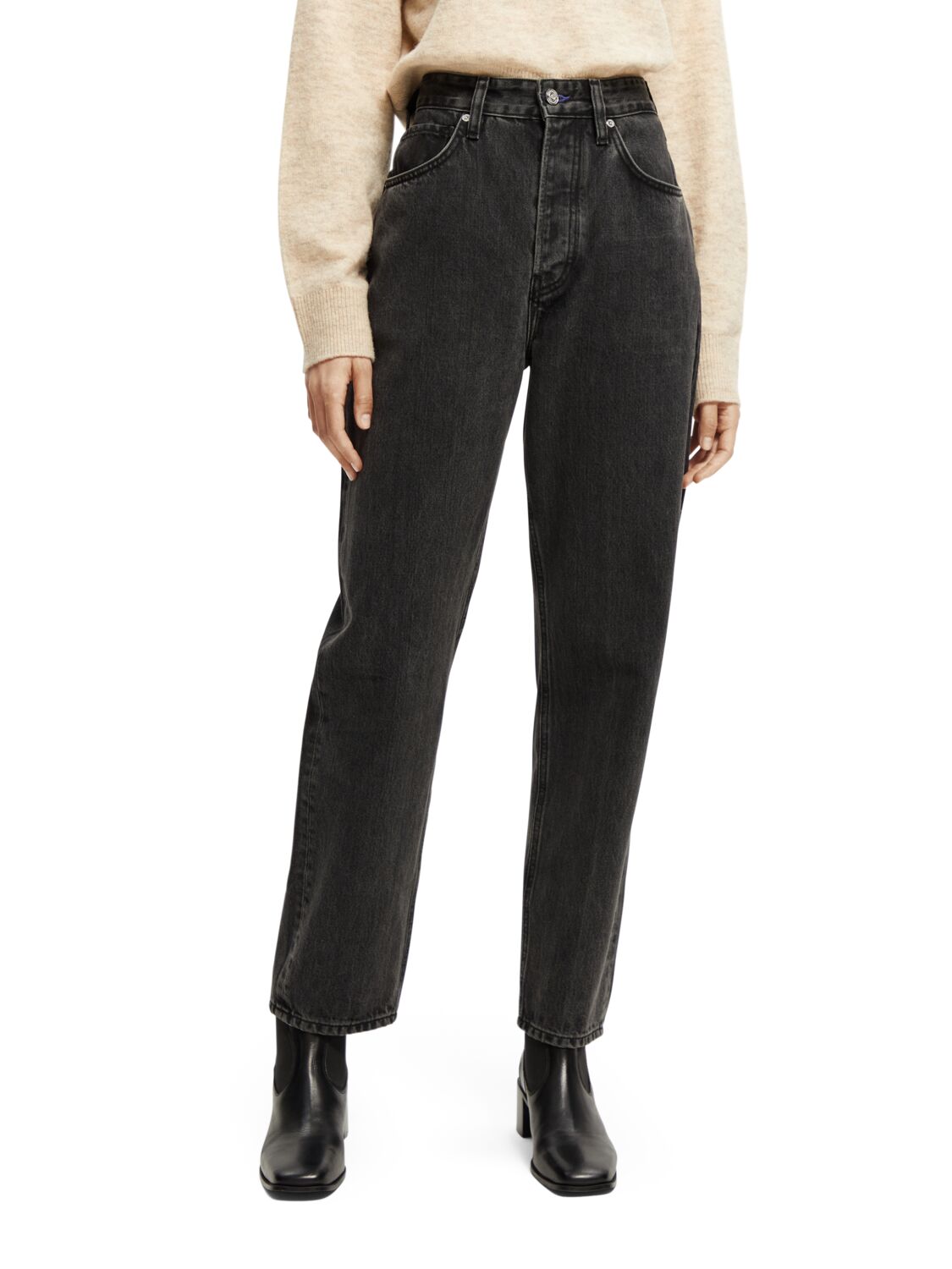

Джинсы женские Scotch & Soda 169284/5152 черные 27/32, Черный, 169284/5152