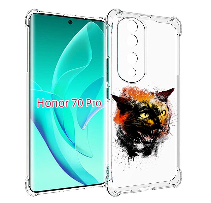 

Чехол MyPads сиамский кот для Honor 70 Pro / 70 Pro Plus, Прозрачный, Tocco
