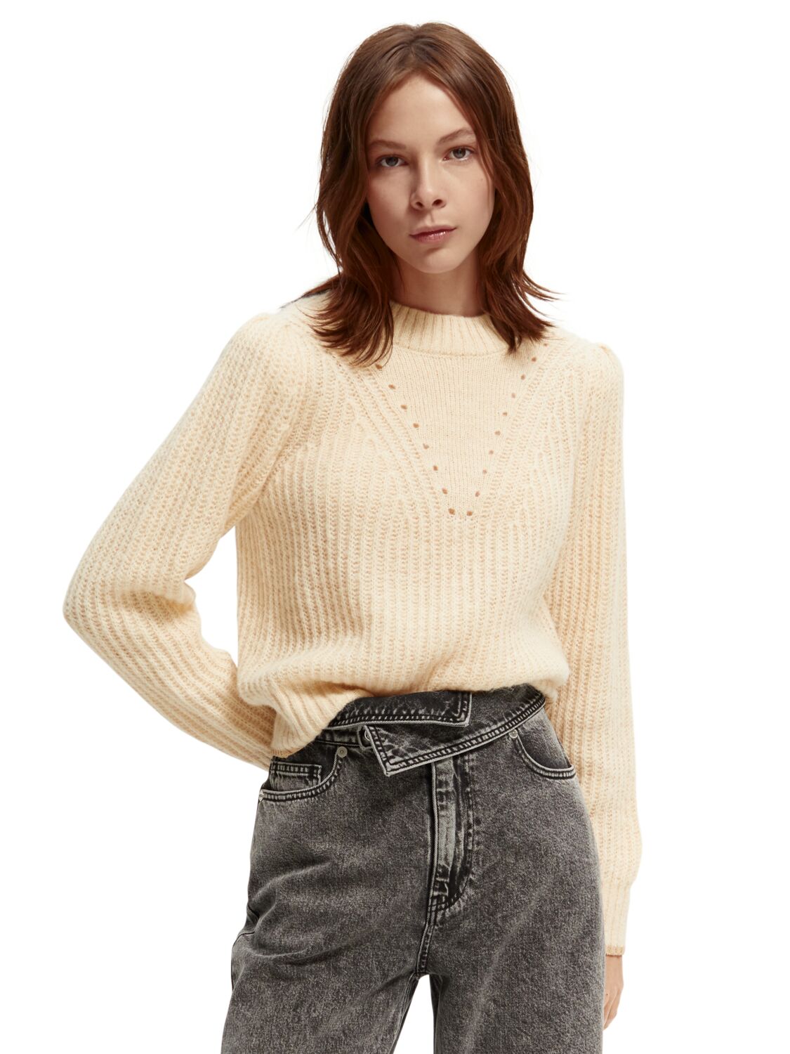 

Джемпер женский Scotch & Soda 168910/5210 бежевый S, 168910/5210