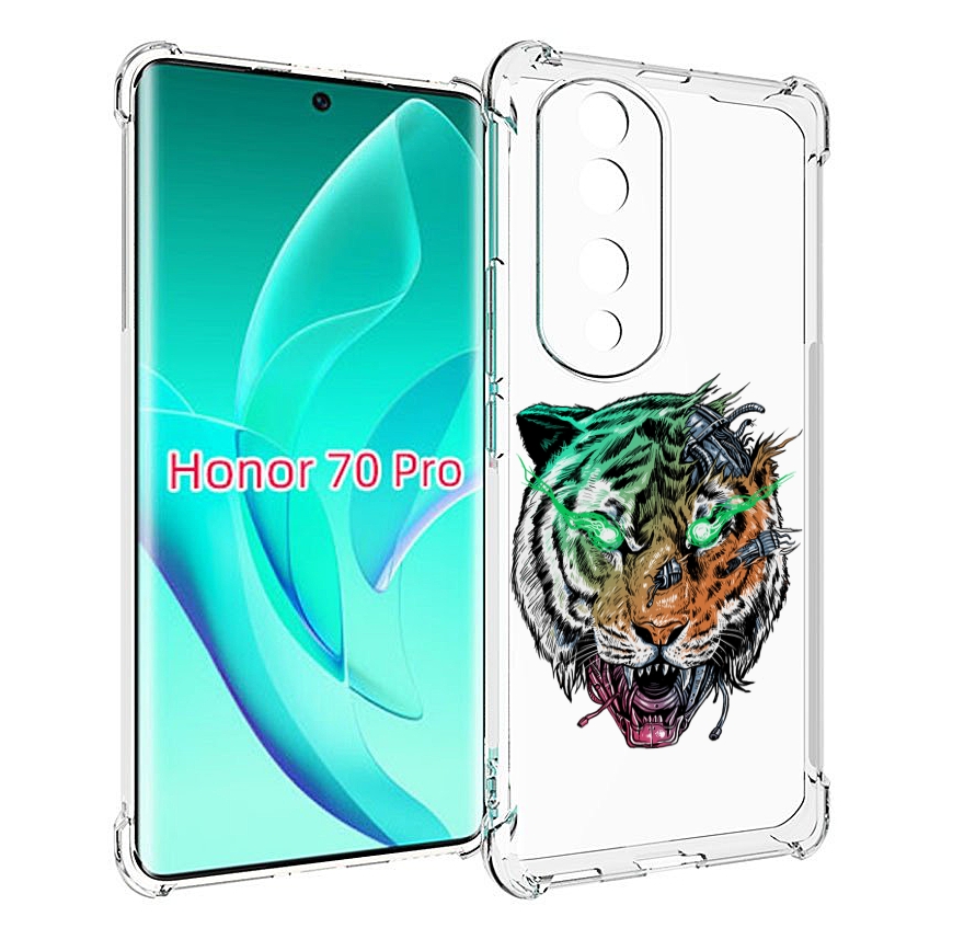 

Чехол MyPads робо-тигр для Honor 70 Pro / 70 Pro Plus, Прозрачный, Tocco
